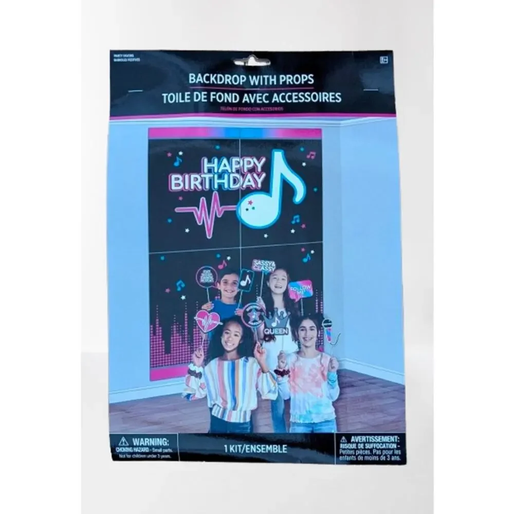 Ultimate Internet Famous Scene Setters Kids Birthday Photo Backdrop with Props
